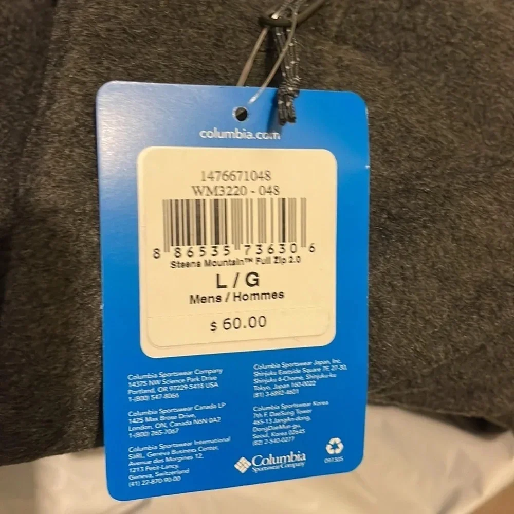 COLUMBIA Steens Mountain 2.0 Fleece Jacket - Men's, NWT
